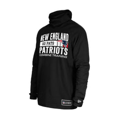 New England Patriots New Era Functional Fandom Balaclava Helmet Stripe Tri-Blend Hoodie Black