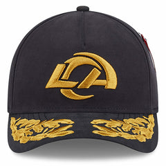 Los Angeles Rams New Era x Alpha Industries A-Frame 9FORTY Adjustable Hat Black