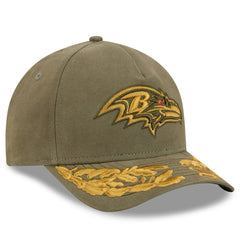 Baltimore Ravens New Era x Alpha Industries A-Frame 9FORTY Adjustable Hat Olive