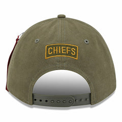 Kansas City Chiefs New Era x Alpha Industries A-Frame 9FORTY Adjustable Hat Olive
