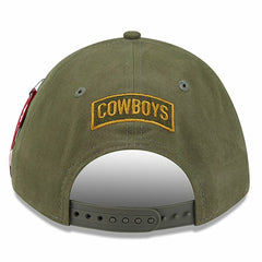 Dallas Cowboys New Era x Alpha Industries A-Frame 9FORTY Adjustable Hat Olive