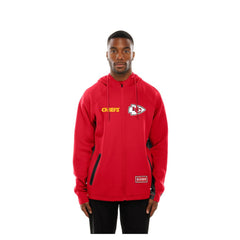 Kansas City Chiefs New Era Combine Authentic Raglan Scuba Full-Zip Hoodie Red