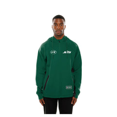 New York Jets New Era Combine Authentic Raglan Scuba Full-Zip Hoodie Green
