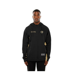 New Orleans Saints New Era Combine Authentic Raglan Scuba Full-Zip Hoodie Black