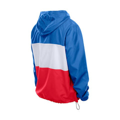 Buffalo Bills New Era Ripstop Quarter-Zip Hooded Windbreaker Royal