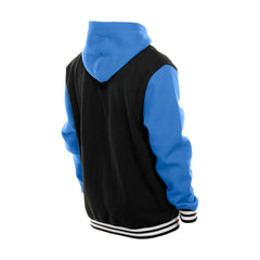 Detroit Lions New Era Full-Snap Fleece Hoodie Jacket Black