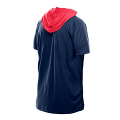 Houston Texans New Era Combine Authentic Hooded Raglan Short-Sleeve T-Shirt Navy