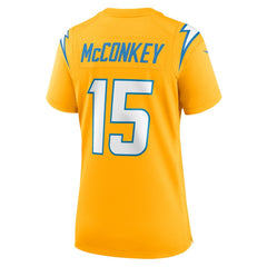 Nike Ladd McConkey Los Angeles Chargers Women's Alternate Charger Power Game Jersey Gold
