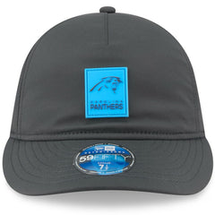Carolina Panthers New Era 2025 Sideline Cold Weather Retro Crown 59FIFTY Fitted Hat Charcoal