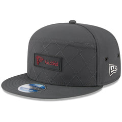Atlanta Falcons New Era 2025 Sideline Cold Weather Split Panel 9FIFTY Snapback Hat Charcoal