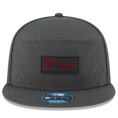 Atlanta Falcons New Era 2025 Sideline Cold Weather Split Panel 9FIFTY Snapback Hat Charcoal
