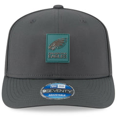 Philadelphia Eagles New Era 2025 Sideline Cold Weather 9SEVENTY Adjustable Hat Charcoal