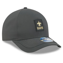 New Orleans Saints New Era 2025 Sideline Cold Weather 9FORTY M-Crown Adjustable Hat Charcoal