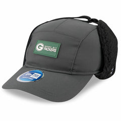Green Bay Packers New Era 2025 Sideline Cold Weather Runner Dog Ear Adjustable Hat Charcoal
