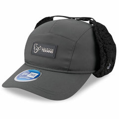 Houston Texans New Era 2025 Sideline Cold Weather Runner Dog Ear Adjustable Hat Charcoal