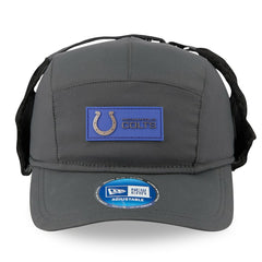 Indianapolis Colts New Era 2025 Sideline Cold Weather Runner Dog Ear Adjustable Hat Charcoal