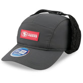 San Francisco 49ers New Era 2025 Sideline Cold Weather Runner Dog Ear Adjustable Hat Charcoal