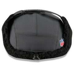 Atlanta Falcons New Era 2025 Sideline Cold Weather Runner Dog Ear Adjustable Hat Charcoal
