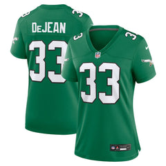 Nike Cooper DeJean Philadelphia Eagles Women's Alternate Game Jersey Kelly Green