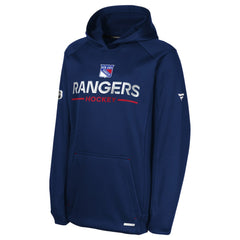 New York Rangers Fanatics Youth Authentic Pro Rink Raglan Hoodie - Navy - NHL 202634969