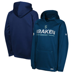 Seattle Kraken Fanatics Youth Authentic Pro Rink Raglan Hoodie - Deep Sea Blue - NHL 202634978