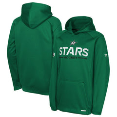 Dallas Stars Fanatics Youth Authentic Pro Rink Raglan Hoodie - Kelly Green - NHL 202634979
