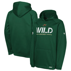 Minnesota Wild Fanatics Youth Authentic Pro Rink Raglan Hoodie - Green - NHL 202634985