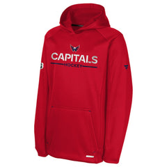Washington Capitals Fanatics Youth Authentic Pro Rink Raglan Hoodie - Red - NHL 202634987