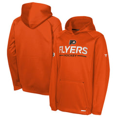 Philadelphia Flyers Fanatics Youth Authentic Pro Rink Raglan Hoodie - Orange - NHL 202634988