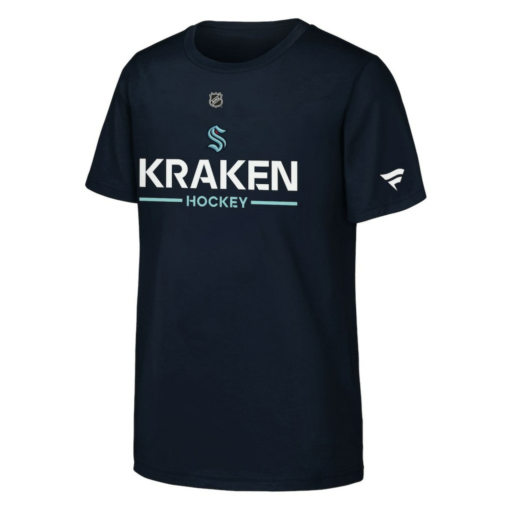 Seattle Kraken Fanatics Youth Authentic Pro Wordmark T-Shirt - Navy - NHL 202635002