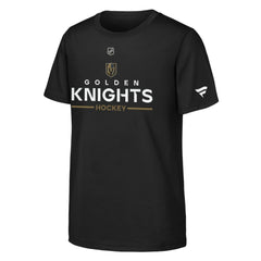 Vegas Golden Knights Fanatics Youth Authentic Pro Wordmark T-Shirt - Black - NHL 202635009