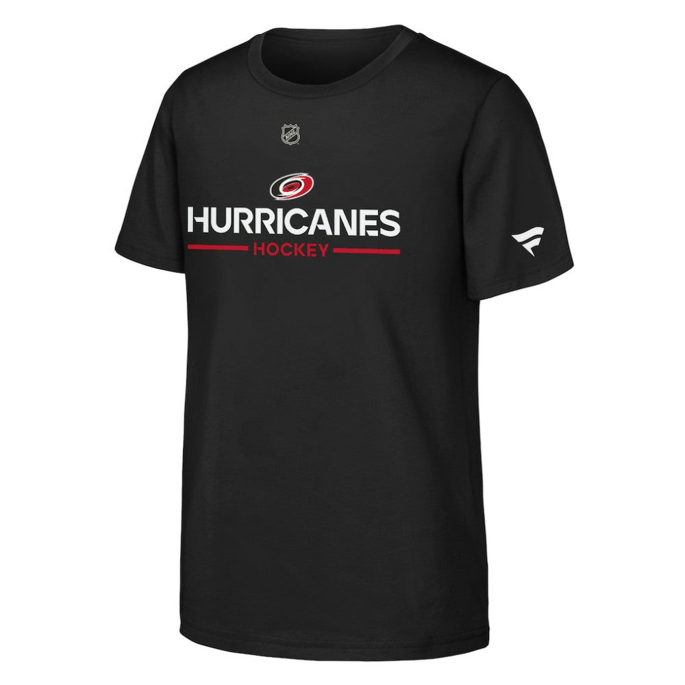 Carolina Hurricanes Fanatics Youth Authentic Pro Wordmark T-Shirt - Black - NHL 202635018