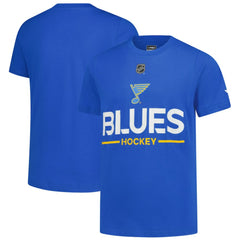 St. Louis Blues Fanatics Youth Authentic Pro Wordmark T-Shirt - Blue - NHL 202635021