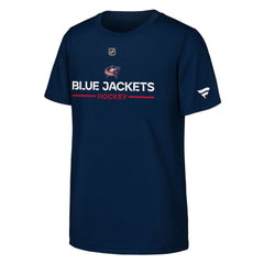 Columbus Blue Jackets Fanatics Youth Authentic Pro Wordmark T-Shirt - Navy - NHL 202635024