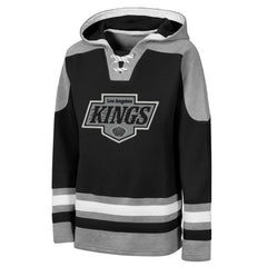 Los Angeles Kings Outerstuff Youth Ageless Must Have Home V-Neck Hoodie - Black - NHL 202635035
