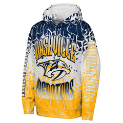 Nashville Predators Outerstuff Youth Frozen Frenzy Hoodie - Navy - NHL 202635066