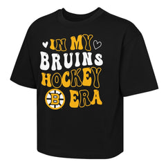 Boston Bruins Outerstuff Girls Youth In My Era Boxy T-Shirt - Black - NHL 202635108