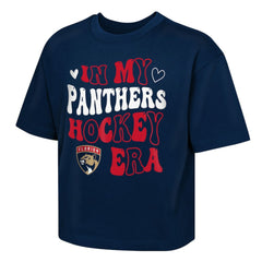 Florida Panthers Outerstuff Girls Youth In My Era Boxy T-Shirt - Navy - NHL 202635111