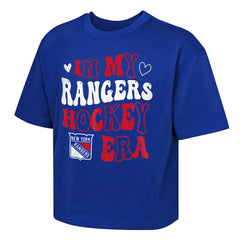New York Rangers Outerstuff Girls Youth In My Era Boxy T-Shirt - Blue - NHL 202635112