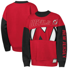 New Jersey Devils Outerstuff Youth Impact Player Sweatshirt - Red/Black - NHL 202635176