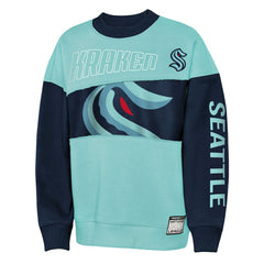 Seattle Kraken Outerstuff Youth Impact Player Sweatshirt - Light Blue/Deep Sea Blue - NHL 202635179