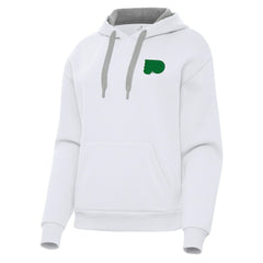 Philadelphia Flyers Antigua Women's St. Patrick's Day Victory Pullover Hoodie - White - NHL 202635231