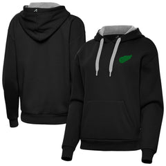 Detroit Red Wings Antigua Women's St. Patrick's Day Victory Pullover Hoodie - Black - NHL 202635250