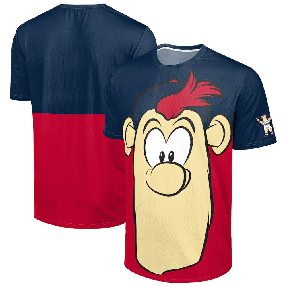 Atlanta Braves FOCO Big Logo Mascot T-Shirt - Navy/Red - MLB Online
