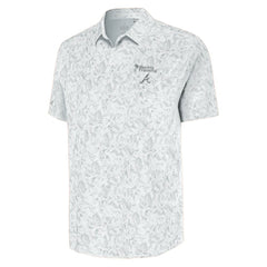 Atlanta Braves Antigua Palm Tree Spring Training Lush Button-Up Shirt - White - MLB Online