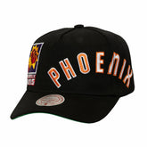 Phoenix Suns Busted Logo Wordmark Wrap-Around Pro Pinch Adjustable Hat Black | Mitchell & Ness Near Me