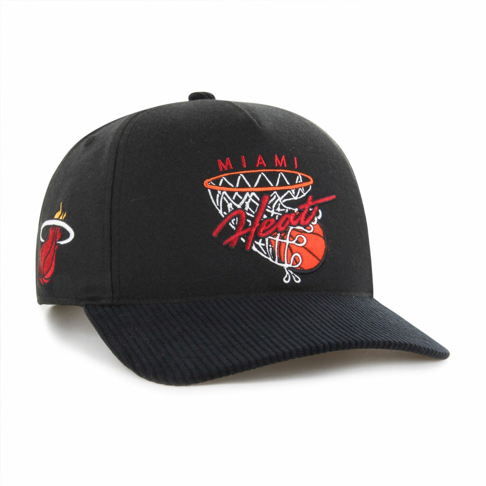 Miami Heat '47 Nothing But Net Hitch Adjustable Hat Black | 47 brand US