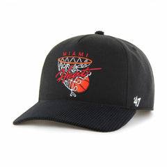 Miami Heat '47 Nothing But Net Hitch Adjustable Hat Black | 47 brand US