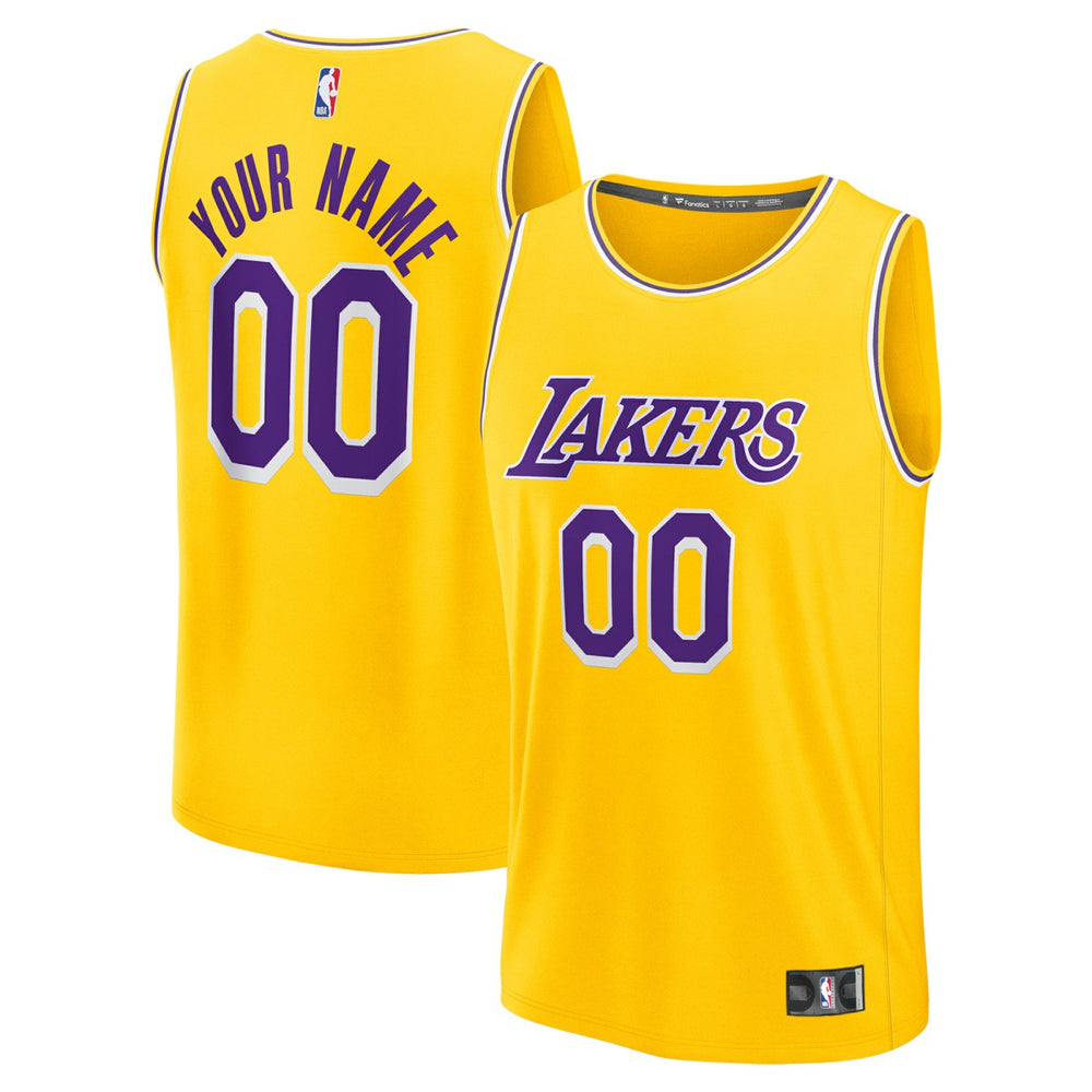 Los Angeles Lakers Youth Custom Fastbreak Jersey Icon Gold | Fanatics outlet