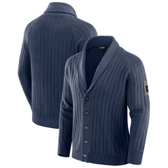 Dallas Cowboys J. Palmer The Playmaker Cardigan Raglan Sweater Navy